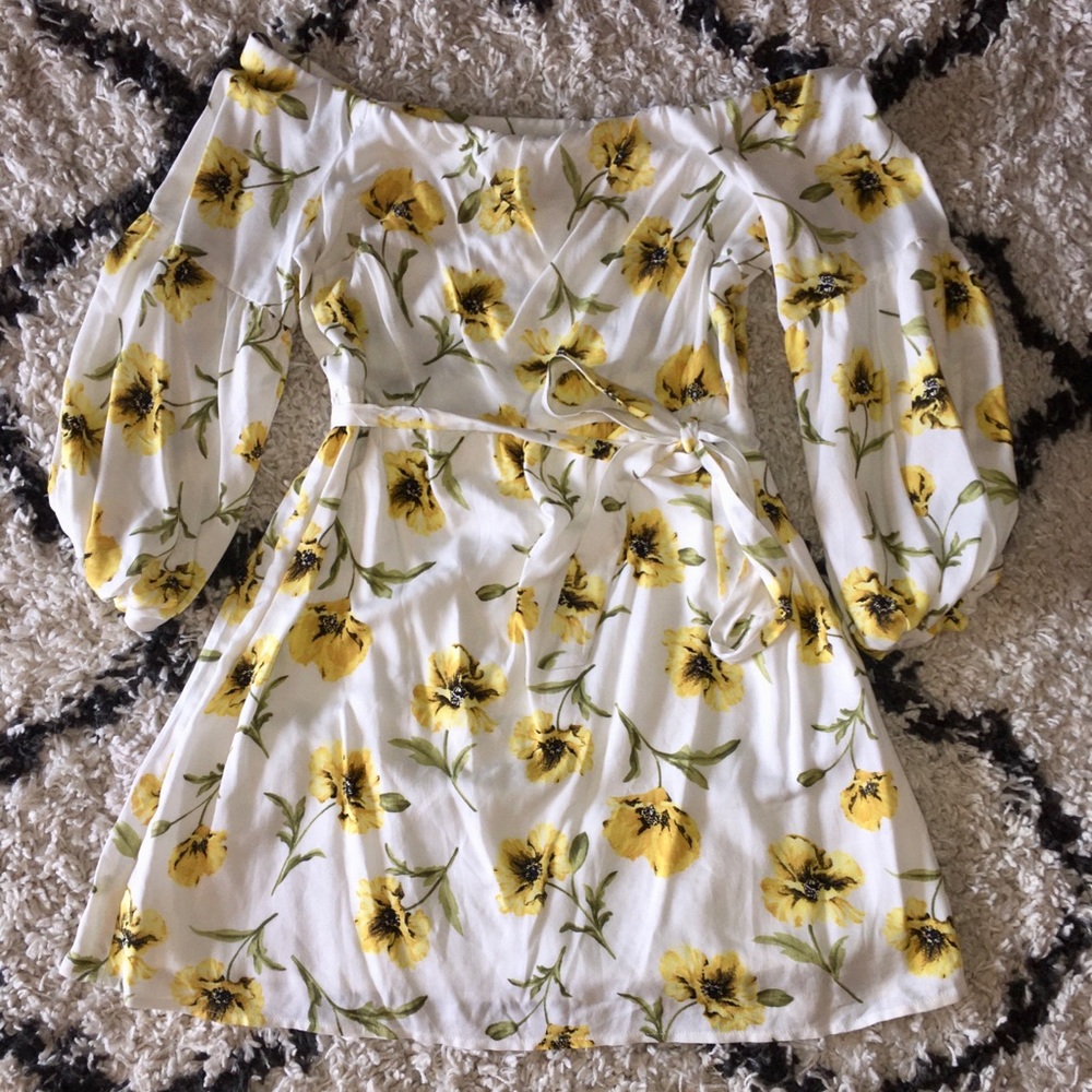 Off the shoulder floral dress